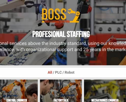 Boss staffing es una empresa de automatización con robots
