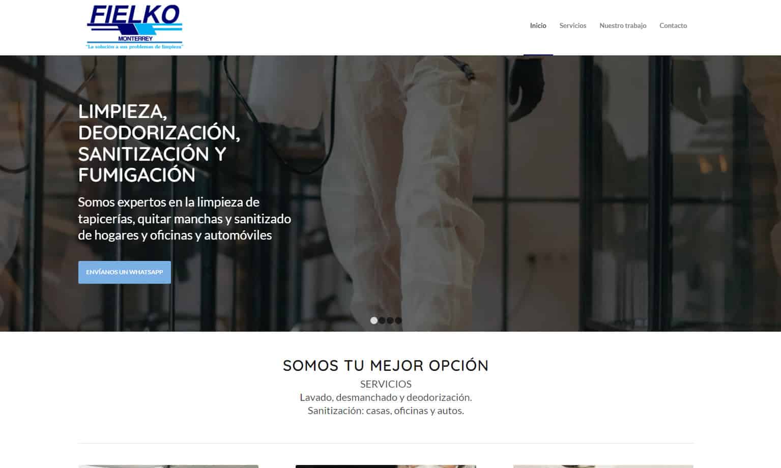One page, Diseño de página web por Claudia Gutiérrez